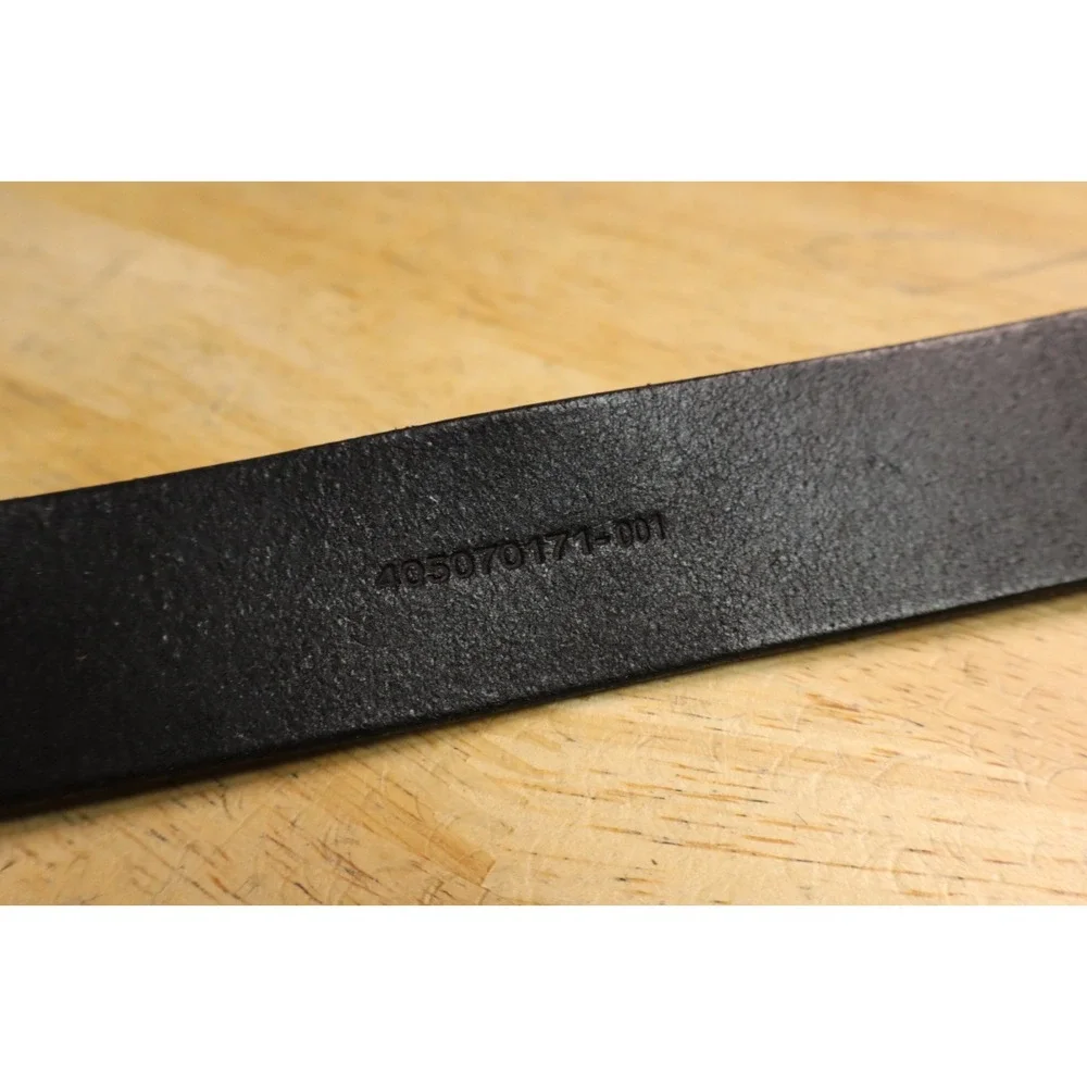 Polo Ralph Lauren Pony Logo Metal Buckle Saddle Leather Belt Black Size 38